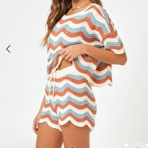 NWT L Space Make Waves Knit Short in Del Mar Stripe Sz Med

Hard to find!